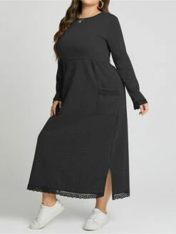 Women's Casual Dress Sweatshirt Dress Winter Dress Long Dress Maxi Dress Ruched Pocket Outdoor Daily Going Out Fashion Streetwear Crew Neck Long Sleeve 2023 Loose Fit Black Wine Purple Color S M L XL 34 Women's Casual Dress Sweatshirt Dress Winter Dress Long Dress Maxi Dress Ruched Pocket Outdoor Daily Going Out Fashion Streetwear Crew Neck Long Sleeve 2023 Loose Fit Black Wine Purple Color S M L XL -LIGHTINTHEBOX Shop kieymy1693813476676