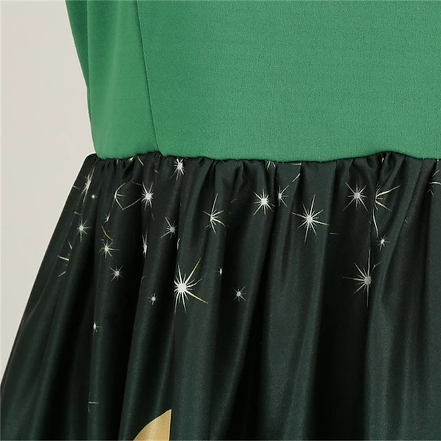 Women's Christmas Party Dress Swing DressKnee Length Dress Green Wine Dark Green Red Black Long Sleeve Santa Claus Elk Snowman Print Fall Winter V Neck Vintage Party Elegant Party 2022 S M L XL XXL 21 Women's Christmas Party Dress Swing DressKnee Length Dress Green Wine Dark Green Red Black Long Sleeve Santa Claus Elk Snowman Print Fall Winter V Neck Vintage Party Elegant Party 2022 S M L XL XXL - Image 19