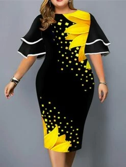 Women‘s Plus Size Curve Party Dress Floral Crew Neck Ruffle Short Sleeve Spring Fall Work Casual Prom Dress Midi Dress Casual Daily DressPrint 9 Women‘s Plus Size Curve Party Dress Floral Crew Neck Ruffle Short Sleeve Spring Fall Work Casual Prom Dress Midi Dress Casual Daily DressPrint -LIGHTINTHEBOX Shop kniupf1637920826410