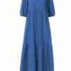 Women‘s Plus Size Curve Holiday Dress Solid Color Crew Neck Half Sleeve Fall Spring Casual Boho Maxi Long Dress Daily Vacation Dress Cotton -LIGHTINTHEBOX Shop kqcnaw1631693693015