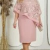 Women's Plus Size Curve Party Dress Lace Dress Cocktail Dress Midi Dress Pink Blue Half Sleeve Floral Lace Summer Spring Fall Crew Neck Fashion Birthday Wedding Guest Vacation L XL XXL 3XL 4XL 5XL -LIGHTINTHEBOX Shop krkypw1692157167389