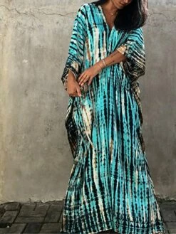 Women's Casual Dress Cotton Linen Dress White Dress Midi Dress Cotton Basic Classic Outdoor Daily Vacation V Neck Print Short Sleeve Spring Fall Winter 2023 Loose Fit White Blue Green Plain One-Size -LIGHTINTHEBOX Shop kwdkcz1692341157721