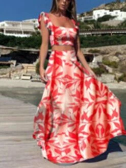 Women's Crop Top Tank Top Skirt Sets Distressed Blue Yellow Holiday Vacation Floral Ruffle Print Off Shoulder S M L XL XXL 15 Women's Crop Top Tank Top Skirt Sets Distressed Blue Yellow Holiday Vacation Floral Ruffle Print Off Shoulder S M L XL XXL -LIGHTINTHEBOX Shop kwsaex1645680157912