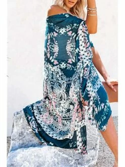 Women's Swimwear Cover Up Beach Top Normal Swimsuit UV Protection Printing Flower White Blue Green Bathing Suits New Vacation Stylish 22 Women's Swimwear Cover Up Beach Top Normal Swimsuit UV Protection Printing Flower White Blue Green Bathing Suits New Vacation Stylish -LIGHTINTHEBOX Shop kyippr1656053826801