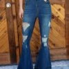 Women's Jeans Bell Bottom Pants Trousers Full Length Fashion Streetwear Street Daily Deep Blue S M Fall Winter 1 Women's Jeans Bell Bottom Pants Trousers Full Length Fashion Streetwear Street Daily Deep Blue S M Fall Winter -LIGHTINTHEBOX Shop kykxna1696908060720