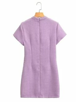 Women's Work Dress Casual Dress Sheath Dress Fashion Office Daily Mini Dress Patchwork Button Stand Collar Short Sleeve Plain Regular Fit Purple Fall Winter S M L 14 Women's Work Dress Casual Dress Sheath Dress Fashion Office Daily Mini Dress Patchwork Button Stand Collar Short Sleeve Plain Regular Fit Purple Fall Winter S M L -LIGHTINTHEBOX Shop kylyte1695267964599