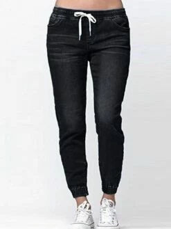 Women's Jeans Pants Trousers Full Length Denim Micro-elastic Mid Waist Basic Trousers Work Daily Black Dark Blue S M Spring &Fall 7 Women's Jeans Pants Trousers Full Length Denim Micro-elastic Mid Waist Basic Trousers Work Daily Black Dark Blue S M Spring &Fall -LIGHTINTHEBOX Shop lalxmz1652944322209