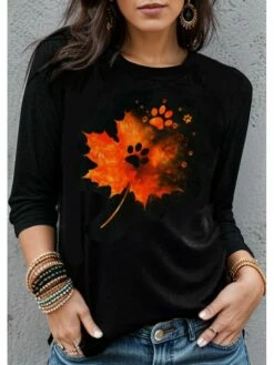Women's T Shirt Tee Black White Yellow Butterfly Print Long Sleeve Holiday Weekend Fashion Round Neck Regular Fit Floral Painting Spring &Fall 10 Women's T Shirt Tee Black White Yellow Butterfly Print Long Sleeve Holiday Weekend Fashion Round Neck Regular Fit Floral Painting Spring &Fall -LIGHTINTHEBOX Shop lhoxra1694600078699