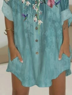 Women's Shirt Dress Casual Dress Shift Dress Mini Dress Outdoor Date Vacation Polyester Fashion Modern V Neck Button Pocket 3/4 Length Sleeve Summer Spring 2023 Regular Fit White Pink Blue Bird Flower 10 Women's Shirt Dress Casual Dress Shift Dress Mini Dress Outdoor Date Vacation Polyester Fashion Modern V Neck Button Pocket 3/4 Length Sleeve Summer Spring 2023 Regular Fit White Pink Blue Bird Flower -LIGHTINTHEBOX Shop liuzoy1676443472408