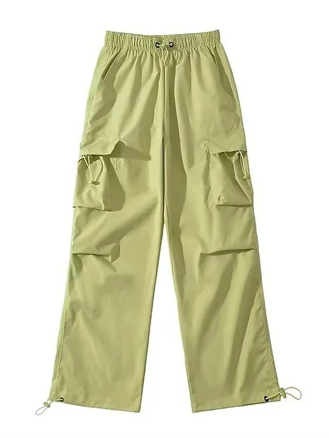 Women's Cargo Pants Wide Leg Pants Trousers Full Length Fashion Streetwear Street Daily Grey ArmyGreen S M Fall Winter 12 Women's Cargo Pants Wide Leg Pants Trousers Full Length Fashion Streetwear Street Daily Grey ArmyGreen S M Fall Winter - Image 10