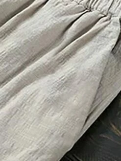 Women's Bloomers Cropped Pants Harem Pants Ankle-Length Cotton And Linen Pocket High Cut High Waist Vacation Streetwear Outdoor Street Wine Black S M Winter Autumn / Fall -LIGHTINTHEBOX Shop lnpitz1697681136066