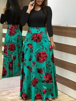 Women's Casual Dress Sheath Dress Long Dress Maxi Dress Black And White Color Bar Dots Long Sleeve Floral Print Crew Neck Summer Dress Daily Spring Dress Fall Slim S M L XL XXL XXXL 4XL 20 Women's Casual Dress Sheath Dress Long Dress Maxi Dress Black And White Color Bar Dots Long Sleeve Floral Print Crew Neck Summer Dress Daily Spring Dress Fall Slim S M L XL XXL XXXL 4XL -LIGHTINTHEBOX Shop lrdxoh1618814106555