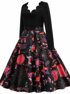 Women's Christmas Casual Dress Swing Dress Vintage Dress Midi Dress Black Wine Orange Long Sleeve Animal Bow Winter Fall Autumn V Neck 2022 S M L XL XXL 3XL 32 Women's Christmas Casual Dress Swing Dress Vintage Dress Midi Dress Black Wine Orange Long Sleeve Animal Bow Winter Fall Autumn V Neck 2022 S M L XL XXL 3XL -LIGHTINTHEBOX Shop ltqoei1666853153922