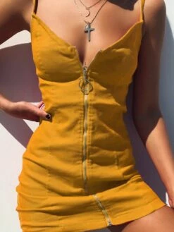 Women's Sheath Dress Mini Dress Black White Red Sleeveless Pure Color Zipper Spring Summer Spaghetti Strap Stylish Party 2022 XS S M L XL XXL 3XL -LIGHTINTHEBOX Shop lvbaoj1638356121780