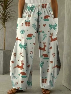 Women's Pants Trousers Bloomers Full Length Faux Linen Trousers Christmas Christmas Festival Rice White White S M Fall & Winter 9 Women's Pants Trousers Bloomers Full Length Faux Linen Trousers Christmas Christmas Festival Rice White White S M Fall & Winter -LIGHTINTHEBOX Shop lylmvh1694661669925