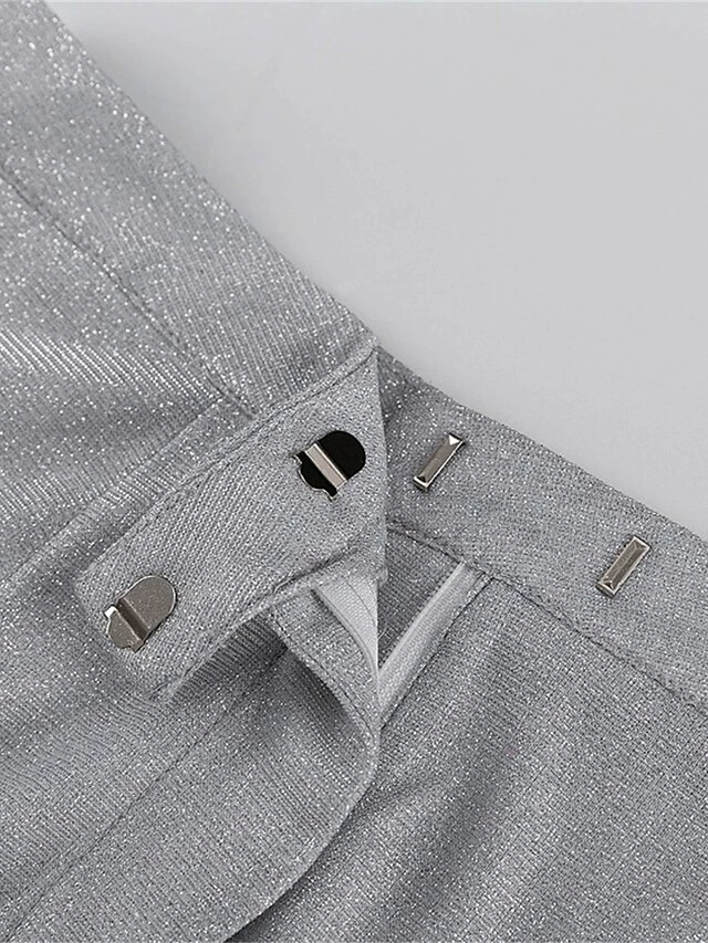 Women's Dress Pants Pants Trousers Baggy Full Length Sequins Baggy Micro-elastic High Waist Fashion Streetwear Party Outdoor Black Silvery S M Fall Winter 7 Women's Dress Pants Pants Trousers Baggy Full Length Sequins Baggy Micro-elastic High Waist Fashion Streetwear Party Outdoor Black Silvery S M Fall Winter - Image 5