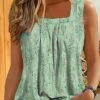 Women's Tank Top Green Graphic Print Sleeveless Casual Basic Square Neck Regular Fit 2 Women's Tank Top Green Graphic Print Sleeveless Casual Basic Square Neck Regular Fit -LIGHTINTHEBOX Shop mdzjlf1686305764402