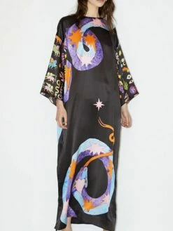 Women's Casual Dress Shift Dress Print Dress Animal Print Print Crew Neck Long Dress Maxi Dress Active Fashion Outdoor Street Long Sleeve Loose Fit Black Purple Fall S M L XL XXL 9 Women's Casual Dress Shift Dress Print Dress Animal Print Print Crew Neck Long Dress Maxi Dress Active Fashion Outdoor Street Long Sleeve Loose Fit Black Purple Fall S M L XL XXL -LIGHTINTHEBOX Shop mebpyj1694153849626