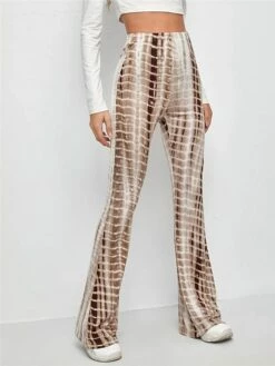 Women's Bell Bottom Pants Trousers Flare Leggings Full Length Micro-elastic High Waist Fashion Streetwear Street Daily Black Coffee S M Fall Winter -LIGHTINTHEBOX Shop mfrivw1693552880440