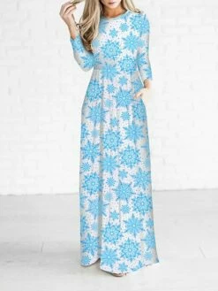 Women‘s Christmas Holiday Casual Vintage Dress Long Dress Maxi Dress Party Ruched Patchwork Santa Claus Crew Neck Long Sleeve Regular Fit Fall Winter 2023 Black White S M L XL -LIGHTINTHEBOX Shop mfskqg1694165887578