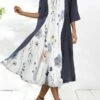 Women's Two Piece Dress Set Casual Dress Daily Vacation Modern Casual Print Midi Dress Crew Neck Half Sleeve Graphic Floral Loose Fit White Dark Green Summer Spring S M L XL XXL 1 Women's Two Piece Dress Set Casual Dress Daily Vacation Modern Casual Print Midi Dress Crew Neck Half Sleeve Graphic Floral Loose Fit White Dark Green Summer Spring S M L XL XXL -LIGHTINTHEBOX Shop mfuzef1685013646532
