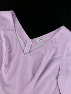 Women's Plus Size Curve Party Dress Work Dress Swing Dress Plain Midi Dress Long Sleeve Pleated Cut Out V Neck Fashion Party Purple Fall Winter XL XXL 3XL 4XL -LIGHTINTHEBOX Shop mkrgir1694165776962