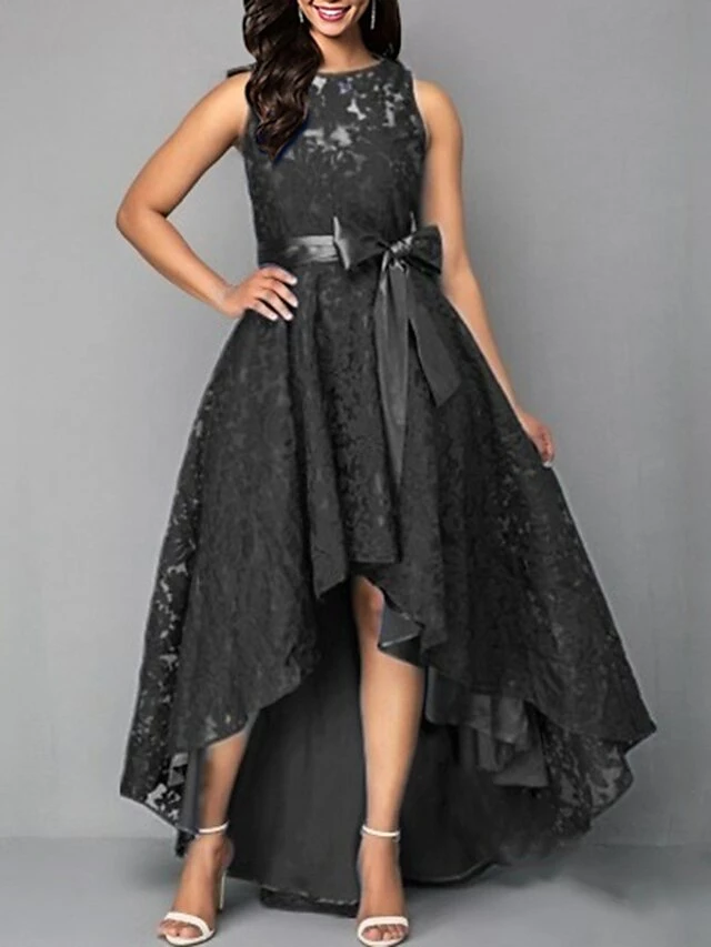 Women‘s Semi Formal Party Dress Wedding Guest Corset Dress Lace Dress Long Dress Maxi Dress Black Wine Blue Sleeveless Pure Color Lace Up Spring Summer Crew Neck 2023 S M L XL XXL 3XL 4XL 5XL 8 Women‘s Semi Formal Party Dress Wedding Guest Corset Dress Lace Dress Long Dress Maxi Dress Black Wine Blue Sleeveless Pure Color Lace Up Spring Summer Crew Neck 2023 S M L XL XXL 3XL 4XL 5XL - Image 6