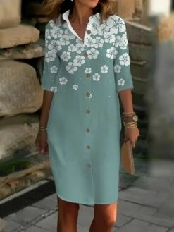 Women's Shirt Dress Casual Dress Cotton Linen Dress Midi Dress Polyester Fashion Casual Daily Outdoor Daily Vacation Shirt Collar Button Print 3/4 Length Sleeve Summer Spring Fall 2023 Loose Fit 9 Women's Shirt Dress Casual Dress Cotton Linen Dress Midi Dress Polyester Fashion Casual Daily Outdoor Daily Vacation Shirt Collar Button Print 3/4 Length Sleeve Summer Spring Fall 2023 Loose Fit -LIGHTINTHEBOX Shop mmairr1691491178604