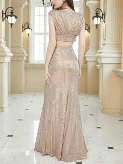 Women's Two Piece Dress Set Party Dress Skirt Set Party Wedding Guest Fashion Elegant Sequin Long Dress Maxi Dress Crew Neck Sleeveless Plain Regular Fit Apricot Summer Spring S M L XL 9 Women's Two Piece Dress Set Party Dress Skirt Set Party Wedding Guest Fashion Elegant Sequin Long Dress Maxi Dress Crew Neck Sleeveless Plain Regular Fit Apricot Summer Spring S M L XL -LIGHTINTHEBOX Shop mngqjm1690274867824