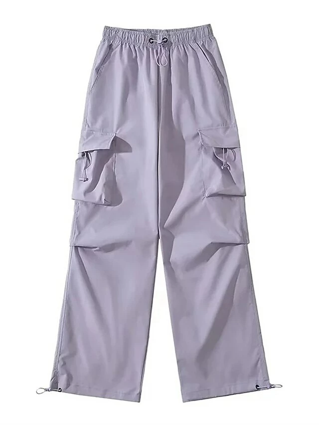 Women's Cargo Pants Wide Leg Pants Trousers Full Length Fashion Streetwear Street Daily Grey ArmyGreen S M Fall Winter 11 Women's Cargo Pants Wide Leg Pants Trousers Full Length Fashion Streetwear Street Daily Grey ArmyGreen S M Fall Winter - Image 9