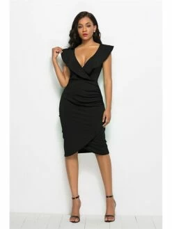 Women's Semi Formal Party Dress Midi Dress Light Blue Black White Sleeveless Pure Color Spring Summer Sexy 2023 S M L XL 2XL 3XL -LIGHTINTHEBOX Shop moompt1609918621012