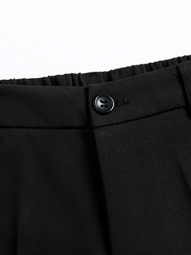 Women's Dress Pants Cropped Pants Ankle-Length Fashion Streetwear Outdoor Office / Career Black White XS S Fall Winter 14 Women's Dress Pants Cropped Pants Ankle-Length Fashion Streetwear Outdoor Office / Career Black White XS S Fall Winter - Image 12