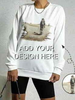 Women's Sweatshirt Pullover Casual Rainbow Skull Loose Fit Round Neck Long Sleeve Cotton S M L XL XXL / 3D Print