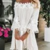Women's Casual Dress Lace Dress Shift Dress Plain Tassel Fringe Lace Off Shoulder Midi Dress Basic Fashion Outdoor Daily 3/4 Length Sleeve Loose Fit White Spring Summer S M L XL XXL 1 Women's Casual Dress Lace Dress Shift Dress Plain Tassel Fringe Lace Off Shoulder Midi Dress Basic Fashion Outdoor Daily 3/4 Length Sleeve Loose Fit White Spring Summer S M L XL XXL -LIGHTINTHEBOX Shop mxqjea1675755411041