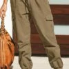 Womenâs Cargo Khaki Pants Trousers Baggy Full Length Cotton Pocket Baggy Micro-elastic Mid Waist Fashion Streetwear Street Daily Wine Grey S M Fall Winter 1 Womenâs Cargo Khaki Pants Trousers Baggy Full Length Cotton Pocket Baggy Micro-elastic Mid Waist Fashion Streetwear Street Daily Wine Grey S M Fall Winter -LIGHTINTHEBOX Shop mzvmkp1691564850898