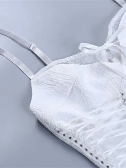 Women's Party Dress Cocktail Dress Bodycon Mini Dress White Sleeveless Pure Color Lace Up Spring Fall Winter Spaghetti Strap Fashion Halloween Birthday Wedding Guest 2023 S M L -LIGHTINTHEBOX Shop ncvxmk1693886992703