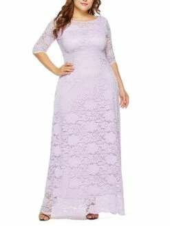 Women‘s Plus Size Curve Party Dress Floral Crew Neck Lace 3/4 Length Sleeve Spring Fall Work Prom Dress Maxi Long Dress Party Daily Dress 19 Women‘s Plus Size Curve Party Dress Floral Crew Neck Lace 3/4 Length Sleeve Spring Fall Work Prom Dress Maxi Long Dress Party Daily Dress -LIGHTINTHEBOX Shop nekcqn1628496515157
