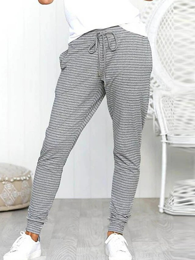 Women's Skinny Chinos Pants Trousers Full Length Streetwear Casual Street Daily Grey S M Fall Winter 5 Women's Skinny Chinos Pants Trousers Full Length Streetwear Casual Street Daily Grey S M Fall Winter - Image 3
