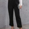 Women‘s Cropped Dress Pants Black Fashion Streetwear Outdoor Street Casual Ankle-Length Windproof Solid Color S M L XL -LIGHTINTHEBOX Shop nhibqx1692182848348