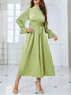Women's Prom Dress Party Dress Satin Dress Long Dress Maxi Dress Green Long Sleeve Pure Color Strappy Spring Fall Winter Stand Collar Fashion Winter Dress Evening Party Wedding Guest 2023 S M L XL 12 Women's Prom Dress Party Dress Satin Dress Long Dress Maxi Dress Green Long Sleeve Pure Color Strappy Spring Fall Winter Stand Collar Fashion Winter Dress Evening Party Wedding Guest 2023 S M L XL -LIGHTINTHEBOX Shop njxmze1693390907527