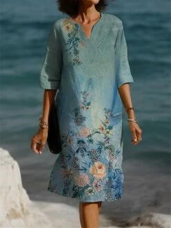 Women's Casual Dress Summer Dress Print Dress Floral Print V Neck Mini Dress Fashion Streetwear Outdoor Daily 3/4 Length Sleeve Loose Fit Yellow Blue Purple Summer Spring S M L XL XXL 7 Women's Casual Dress Summer Dress Print Dress Floral Print V Neck Mini Dress Fashion Streetwear Outdoor Daily 3/4 Length Sleeve Loose Fit Yellow Blue Purple Summer Spring S M L XL XXL -LIGHTINTHEBOX Shop njynfi1691148059210