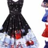 Women's Christmas Knee Length Dress Purple Black Red Navy Blue Light Blue Sleeveless Print Bow Print Fall Winter V Neck Casual Vintage2021 S M L XL XXL 2 Women's Christmas Knee Length Dress Purple Black Red Navy Blue Light Blue Sleeveless Print Bow Print Fall Winter V Neck Casual Vintage2021 S M L XL XXL -LIGHTINTHEBOX Shop nkgsoc1668065083453