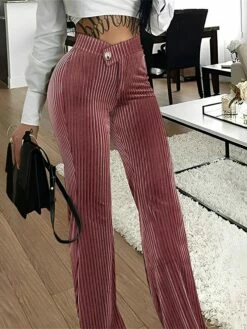 Women's Pants Trousers Full Length Fashion Streetwear Outdoor Street Black Pink S M Fall Winter -LIGHTINTHEBOX Shop nkhlwl1696731544022