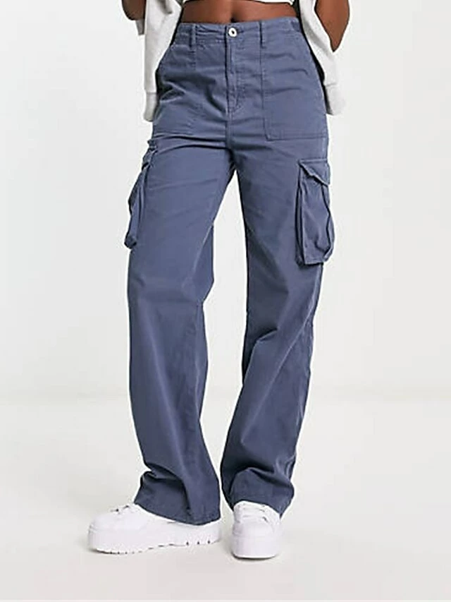 Women's Cargo Pants Pants Trousers Full Length Fashion Streetwear Street Daily ArmyGreen Black XS S Fall Winter 5 Women's Cargo Pants Pants Trousers Full Length Fashion Streetwear Street Daily ArmyGreen Black XS S Fall Winter - Image 3