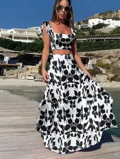 Women's Crop Top Tank Top Skirt Sets Distressed Blue Yellow Holiday Vacation Floral Ruffle Print Off Shoulder S M L XL XXL 12 Women's Crop Top Tank Top Skirt Sets Distressed Blue Yellow Holiday Vacation Floral Ruffle Print Off Shoulder S M L XL XXL -LIGHTINTHEBOX Shop nlegit1645680156414