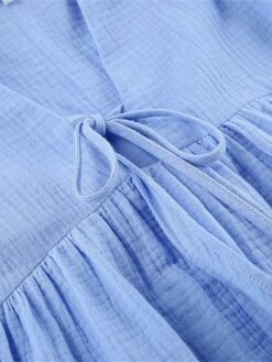 Women's Casual Dress Cotton Dress Swing Dress Mini Dress Cotton Fashion Modern Outdoor Daily Holiday V Neck Lace Up Ruched 3/4 Length Sleeve Fall Winter Autumn 2023 Loose Fit Light Green Blue Purple 35 Women's Casual Dress Cotton Dress Swing Dress Mini Dress Cotton Fashion Modern Outdoor Daily Holiday V Neck Lace Up Ruched 3/4 Length Sleeve Fall Winter Autumn 2023 Loose Fit Light Green Blue Purple -LIGHTINTHEBOX Shop nlyzvz1692961109962