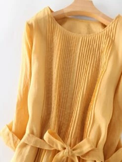 Women's Casual Dress A Line Dress Midi Dress Polyester Fashion Daily Outdoor Daily Vacation Crew Neck Ruched Tie Belt Long Sleeve Fall Winter Autumn 2023 Loose Fit Yellow Pink Purple Plain M L XL 2XL 26 Women's Casual Dress A Line Dress Midi Dress Polyester Fashion Daily Outdoor Daily Vacation Crew Neck Ruched Tie Belt Long Sleeve Fall Winter Autumn 2023 Loose Fit Yellow Pink Purple Plain M L XL 2XL -LIGHTINTHEBOX Shop nrlnji1693904180835