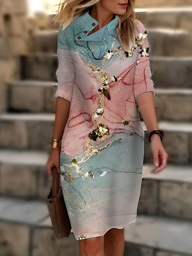 Women's Casual Dress Cotton Linen Dress Shift Dress Midi Dress Polyester Fashion Casual Daily Outdoor Daily Vacation Turtleneck Button Print 3/4 Length Sleeve Summer Spring Fall 2023 Loose Fit Black 3 Women's Casual Dress Cotton Linen Dress Shift Dress Midi Dress Polyester Fashion Casual Daily Outdoor Daily Vacation Turtleneck Button Print 3/4 Length Sleeve Summer Spring Fall 2023 Loose Fit Black