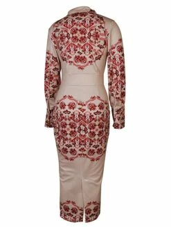 Women's Shirt Dress Casual Dress Bodycon Midi Dress Outdoor Office Daily Polyester Fashion Romantic Stand Collar Button Print Long Sleeve Summer Spring Fall 2023 Slim Blue Khaki Floral S M L XL 2XL -LIGHTINTHEBOX Shop nslivx1689227637807