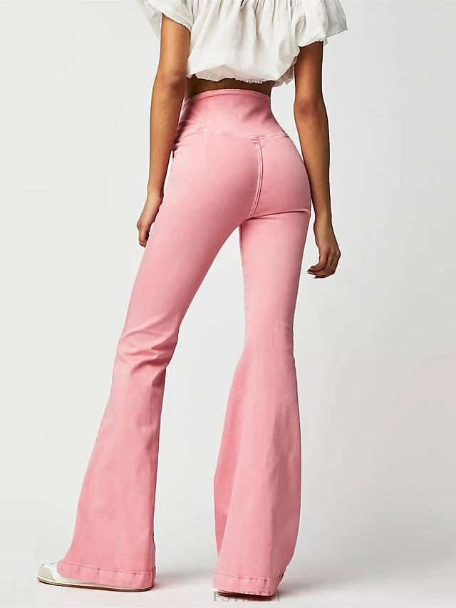 Women's Jeans Bootcut Flare Full Length Denim Micro-elastic High Waist Fashion Streetwear Street Daily Black White XS S Fall Winter 13 Women's Jeans Bootcut Flare Full Length Denim Micro-elastic High Waist Fashion Streetwear Street Daily Black White XS S Fall Winter - Image 11